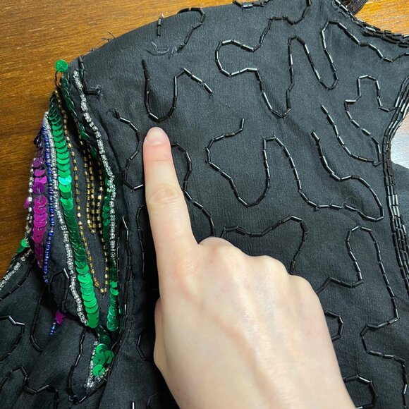 Stenay Sequins Parisian Party Event Dress Designer Money Bling New Years Small - Picture 11 of 15